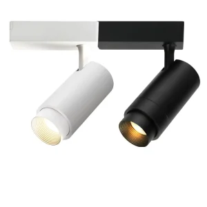 Modern 30W LED Spotlight Track Lights Focus Single Focal COB Aluminum 2700K Warm White for Shop & Hotel Use 50000 Hours Lifespan