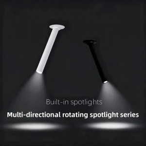 Modern 360 Degree Rotatable LED Recessed Spotlight Adjustable Angle Aluminum Alloy Focus Downlight for Home Commercial Lighting