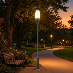 Modern 3M 4M LED Garden Light IP65 Waterproof Outdoor Street Post Lamp for Park Landscape Lighting