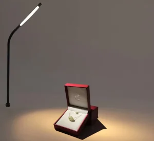 Modern 3W Aluminum LED Spotlight for Jewelry Cabinet Retail Display with Standing Pole Light