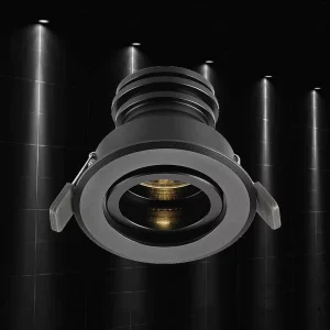Modern 3W LED Recessed Spotlight Aluminum 4000K Indoor Use Downlights Anti Glare High CRI 92 5-Year Warranty