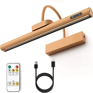 Modern 4000mAh LED Picture Lamp Cordless Indoor Painting Light Rechargeable Touch Control Wall Lamp with Remote Control