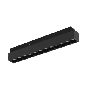 Modern 48V LED Linear Light Anti Glare Grille Downlight Black Magnetic Track Light with Aluminum Body for Hotel Office Project
