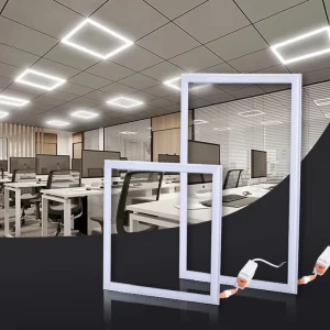 Modern 48W ED Frame Panel Light Commercial Schools Office Lighting Smart Surface Square Removable LED Ceiling Panel Light