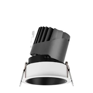 Modern 5-12W Dimmable Anti-Glare Spotlight CCT Aluminum Body Color-Changing Hill Light Effect Embedded in Recessed Ceiling