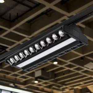 Modern 5000K 108W LED Linear Track Light with 80 CRI and 50000 Hours Lifespan Aluminum Body for Supermarket Mall Retail Stores