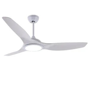 Modern 60 Inch White ABS Blades BLDC Decorative Lighting LED Ceiling Fan With Light Remote Control