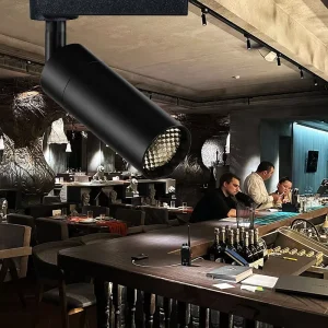 Modern 7W 10W LED Track Spotlight COB Chip Aluminum Anti-Glare Accent Lighting 2700 6000K CCT Dimmable for Restaurants Clubs