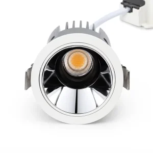 Modern 7W 12W 20W Recessed Aluminum LED Hotel Spotlight High CRI 90 Driver Anti Glare Deep Reflector Ceiling Downlight