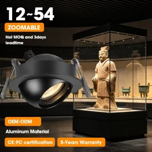 Modern 7W LED TSpotlight Universal Joint Anti Glare COB Adjustable Dimmable High CRI95 220V Office Hotel Museum Commercial