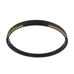 Modern 800mm Dia Architectural Hollow Accent Spot Linear Louver Low UGR LED Ceiling Lighting with Remote Dali Control