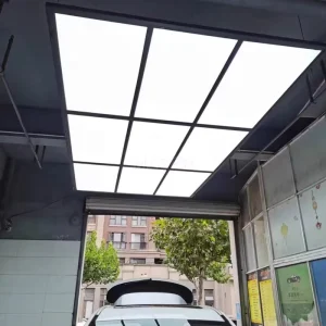 Modern 9 Grid LED Ceiling Lights Dimmable Workshop Lighting for Car Wash Garage Auto Detailing Beauty Repair Shop