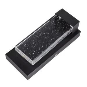 Modern AC85~265V Outdoor Wall Light Bubble Crystal Outdoor Waterproof Lamp Black Lantern Outdoor Door Courtyard Wall Lamp