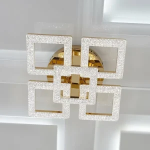 Modern Acrylic Ceiling Light with 3 Color (White, Warm and Yellow) for Home Decorat