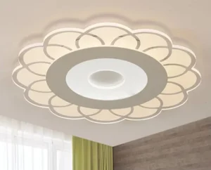 Modern Acrylic IP44 Remote Control Surface Mounted LED Ceiling Light for Home Office and Living Room