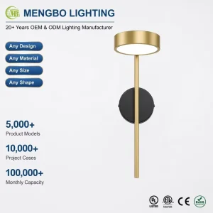 Modern Adjustable LED Wall Sconce 150° Rotatable 350° Flip Gold Bedside Wall Light for Bedroom Living Room Hallway Hotel