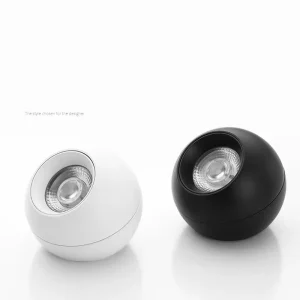 Modern Adjustable Surface Mounted Indoor COB Ceiling Spotlight Adjust White Rotating Dimmable Recessed Led Spot Light Downlight