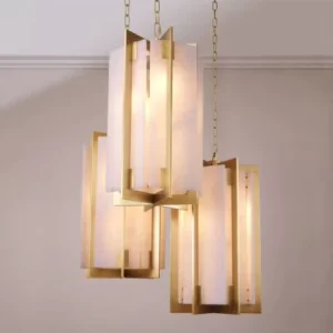 Modern Alabaster CHANDELIER Pendant Lights for Living Room Bedroom