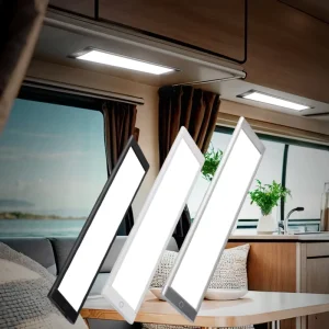 Modern Aluminium 8mm Slim Linkable LED Panel Light Touch Dimming Sensor Kitchen Cupboard Under Cabinet Lights