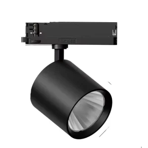 Modern Aluminum 220V Supermarket Lighting Anti Glare 3Phase 4Wires 6Wires 30W 40W COB LED Track Light