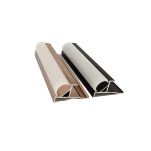 Modern Aluminum Alloy Tile Trim for LED Strip Lights Decorative Indoor Wall Mount Corner Extruded Profile