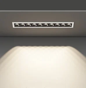 Modern Aluminum Ceiling Lamp 10W 20W 30W Recessed LED Downlights IP33 Rated High Brightness for Living Room Without Main Lights