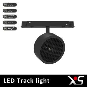 Modern Aluminum GU10 220V 30W High CRI 90 COB LED Magnetic DALI Track Spotlight for Indoor Use