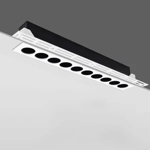 Modern Aluminum Home Ceiling Recessed Trimless Borderless Square Linear LED Grille Downlight