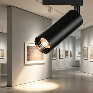 Modern Aluminum Housing LED Track Spotlight 9W Surface Track Rail Mounted Commercial Lighting Gallery High CRI 97
