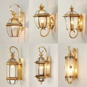 Modern Aluminum IP65 Waterproof Outdoor Wall Lantern Wall Mount Lamp for Porch Exterior Wall