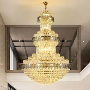 Modern Aluminum Iron Dimmable Ceiling Pendant Lamp Hanging Home Kitchen Villa LED Chandelier Pendant Light