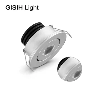 Modern Aluminum LED Cabinet Spotlight Adjustable Ceiling Light for Showcase Closet Exhibition Lighting