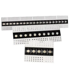 Modern Aluminum LED Downlight Magnetic Line Spotlight Lighting Grille Light Ceiling for Office Hotel Gallery Indoor Lighting