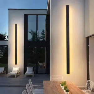 Modern Aluminum LED Linear Wall Lamp IP65 Waterproof 110V Exterior Garden Long Wall Light