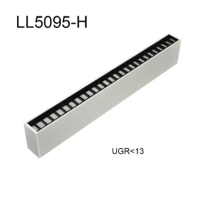 Modern Aluminum LED Recessed Downlight 25W Linear Suspension Light High Brightness Commercial Office Lighting Fixtures CE ROHS