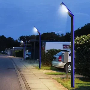 Modern Aluminum LED Street Lamp IP65 Waterproof Outdoor Garden Light Double Head Pathway Light for Villa Park Road Lighting