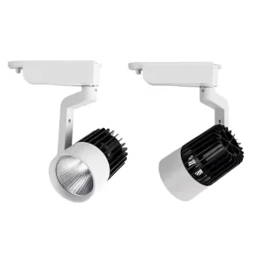 Modern Aluminum LED Track Spotlight for Home Office Surface Mounted COB LED Dimmable Warm White Lighting 90 Lm W Efficiency