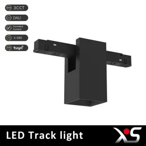 Modern Aluminum Track LED GU10 220V 30W COB Surface Mounted Square Spotlight for Indoor Use