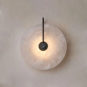 Modern Antique Home Decoration Brass Marble Wall Light for Background