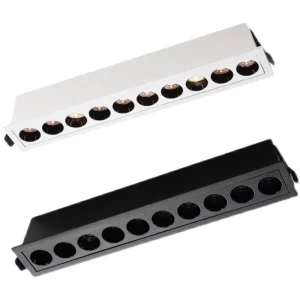 Modern Architectural Aluminum LED Linear Lamp for Hotel Ceilings 2W 15x2W IP44 CRI90 High Brightness Spot Light