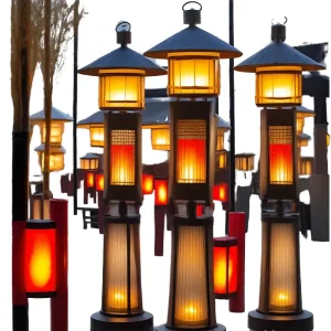 Modern Architectural Landscape Lighting Chinese Style Outdoor Commercial Garden Light IP65 Park Street Hotel Lawn Lantern