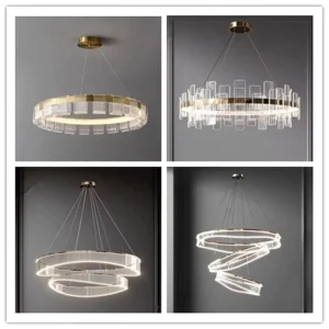 Modern Art Decorative Pendant Lamp Designer Simple and Light Luxury Circular for Living Room Dining Bedroom Model