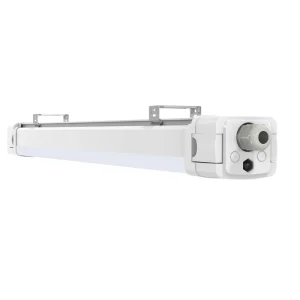 Modern Asian Minimalist Waterproof LED Tri Proof IP65 Indoor Parking Garage Light Covers Housing Kit Aluminum+PC Construction