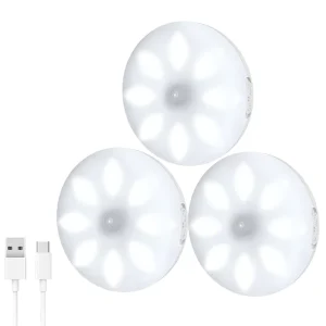 Modern Battery Powered 5V Wireless Cabinet Lighting 8 LED Motion Sensor ABS Closet Cabinet Light Infrared Induction Auto Sensor