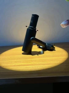 Modern Black LED Track Spotlight for Art Gallery, Museum and Retail Display Lighting with Adjustable Zoom Lens