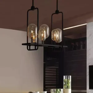 Modern Blown Glass Chandelier Hanging Lamp Pendant Light for Wedding Decoration Bar Hotel Home Living Room