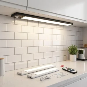 Modern Body Sensor LED Light Rechargeable Color-Changing Cabinet Home Decor Motion Sensor Closet Wardrobe Remote Control Kitchen