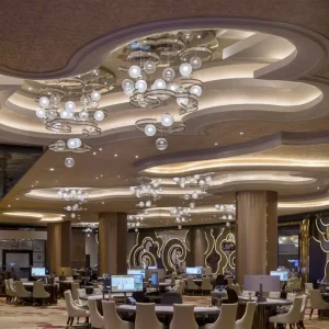Modern Bubble Chandelier Glass Chrome Ball Globe Lighting Hotel Villa Decorative Project Glass Pendant Light