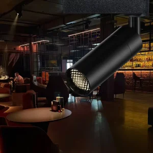 Modern CE RoHS Certified Indoor Use Zoomable 6 50 Degree Dimmable Adjustable Aluminum Track Spotlight 10W COB LED Black White