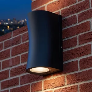 Modern COB Lighting 3000K Wall Sconce Aluminum Base Waterproof IP65 LED Light 40 Degree Beam Angle CRI 90 Cylinder Shape Garden
